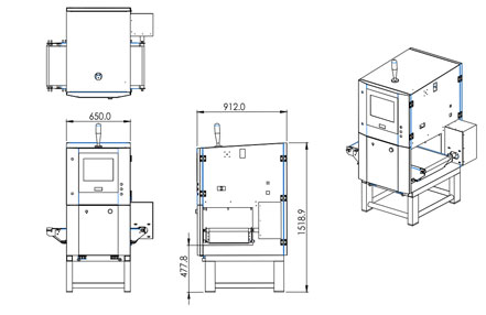 X光机示意图 CAD平面图
