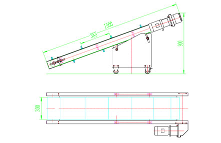 提升机示意图 CAD平面图